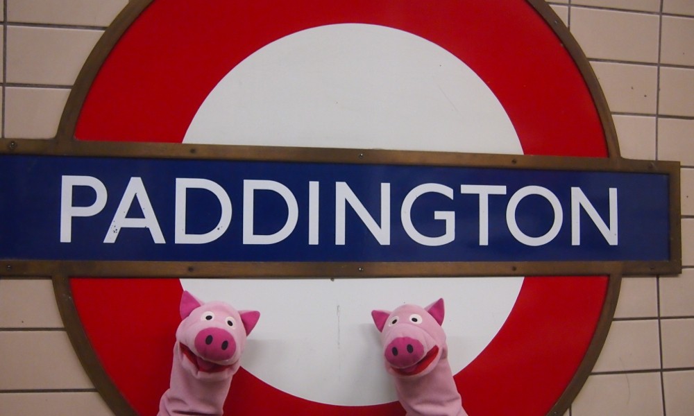 Die Schweine fahren um 18:15 ab Paddington.