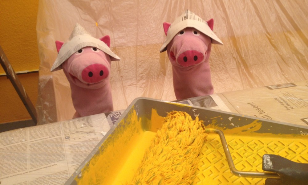 Puh, dann auch noch gelb, die Schweine hätten lieber rosa...