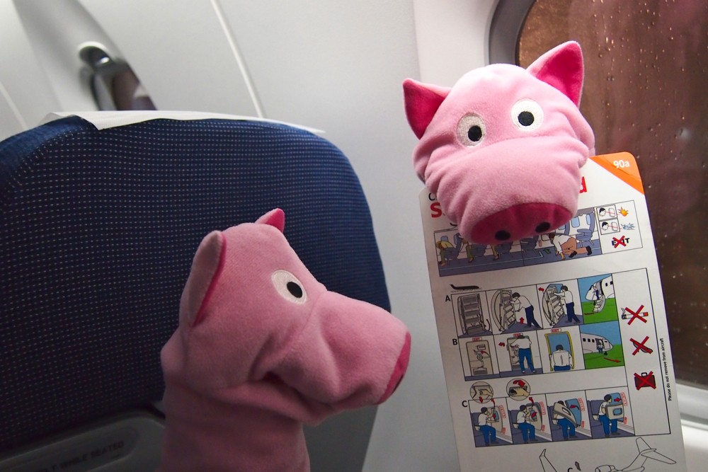 Hurtig werden noch die Sicherheitsanweisungen gecheckt. Vorbildlich.