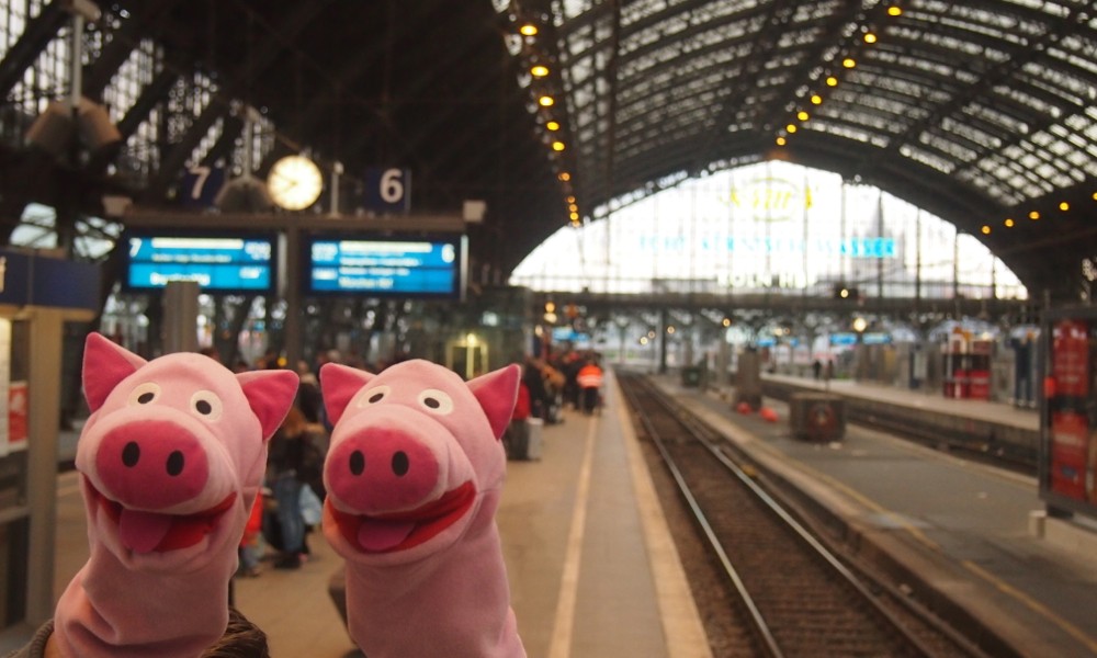 Nach England kommt man auch mit der Eisenbahn. 