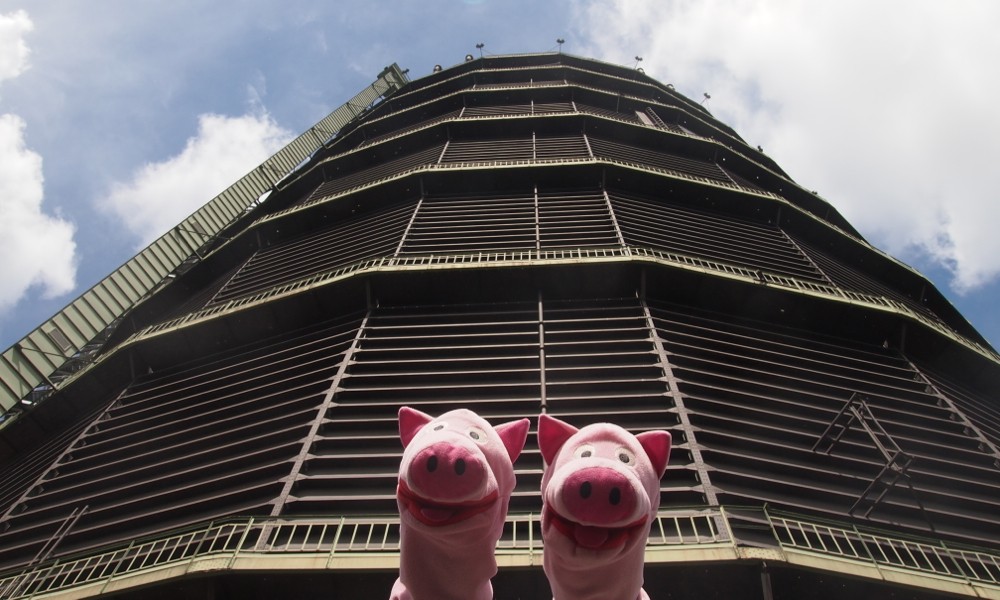 So ein Gasometer ist ganz schön groß!