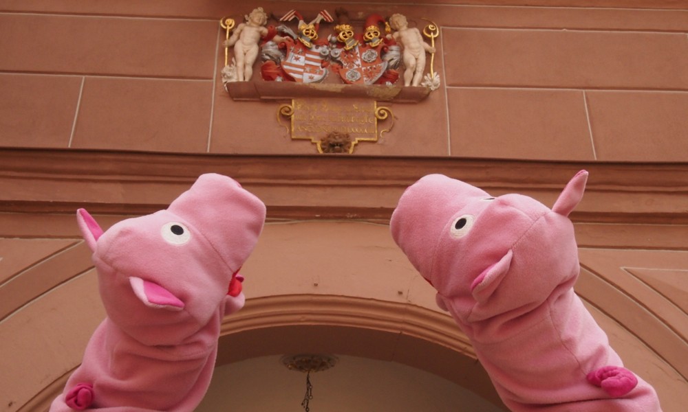 ... un die Schweinle wunnere sich, dat ma im Hesseland nix aazeziehe hat.