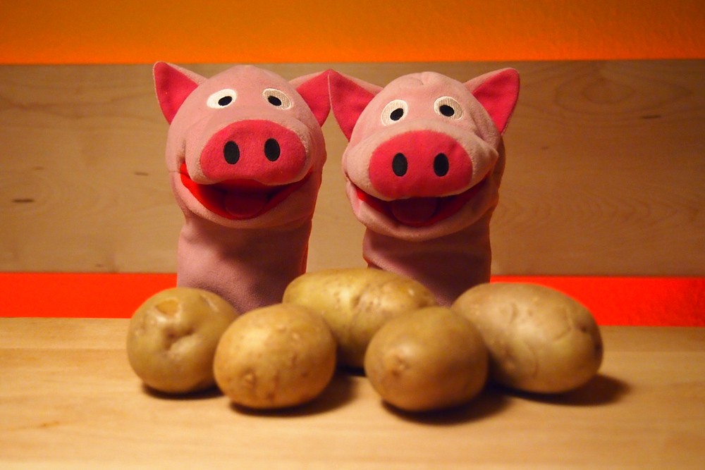 Dann lieber nach Hause, da ist es warm und gemütlich, und es gibt: KARTOFFELN!