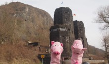 Die Brücke ist leider kaputt.